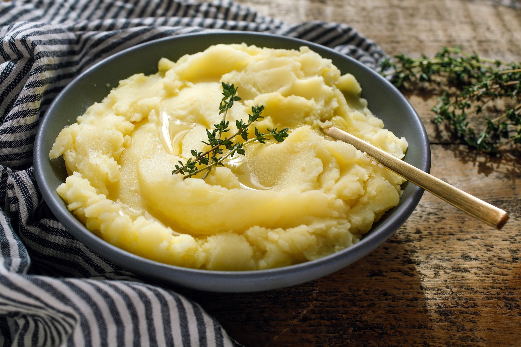 Mashed Potatoes made using Hunter Valley Olive Co's Extra Virgin Olive Oil