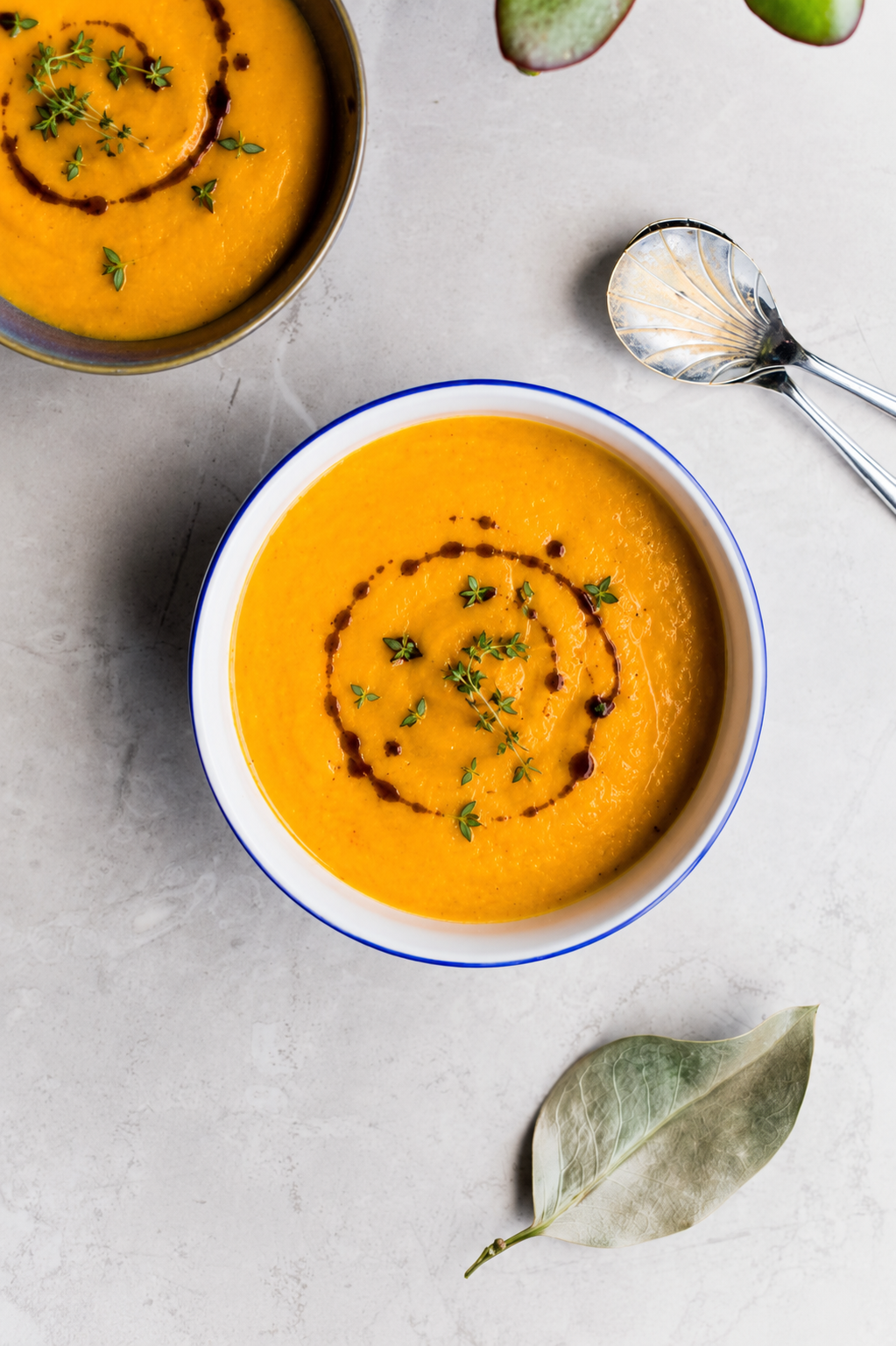 Roasted Pumpkin Soup with Caramelised Balsamic Vinegar