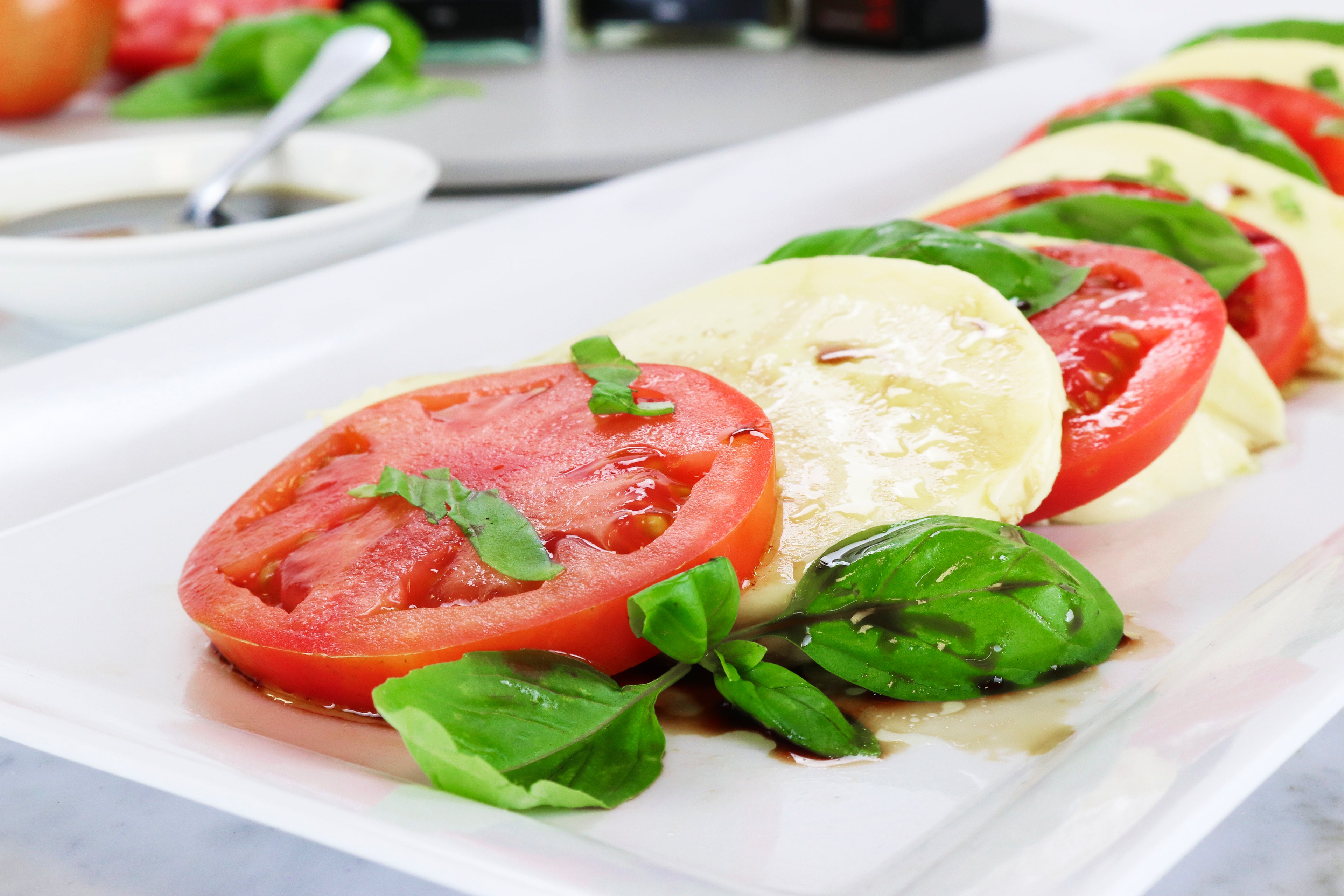 Caprese Salad With Hunter Valley Olive Oil & Balsamic Vinegar
