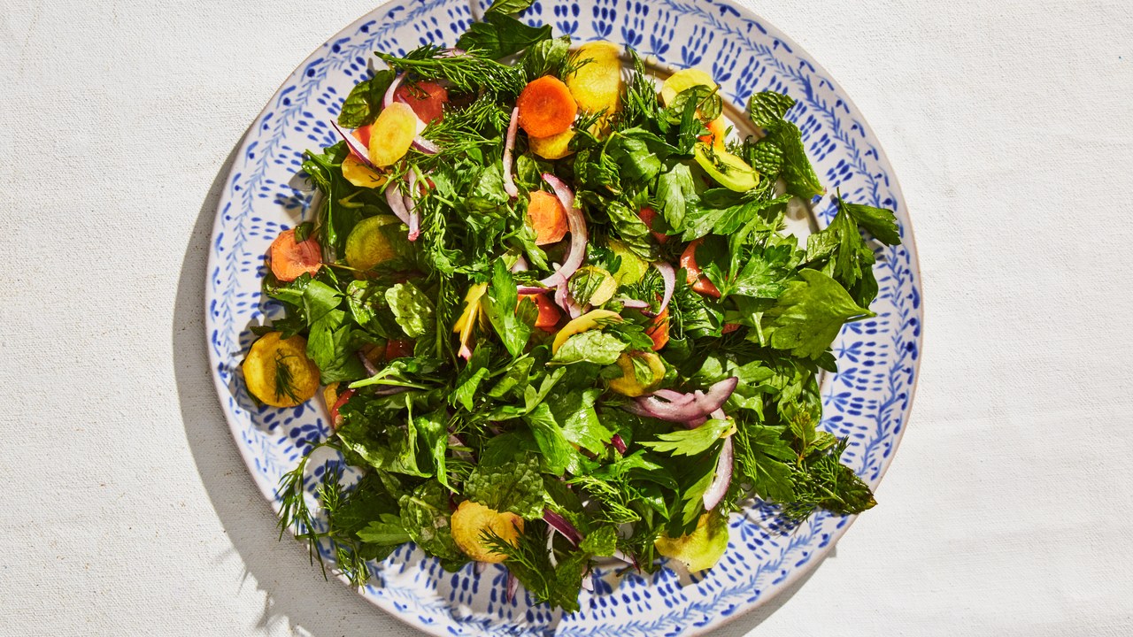 Citrus Herb Salad Made With Hunter Valley Extra Virgin Olive Oil